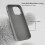 Case Shockproof Waterproof  Liquid Silicone Cover Gray for iPhone 16 Pro Max 3