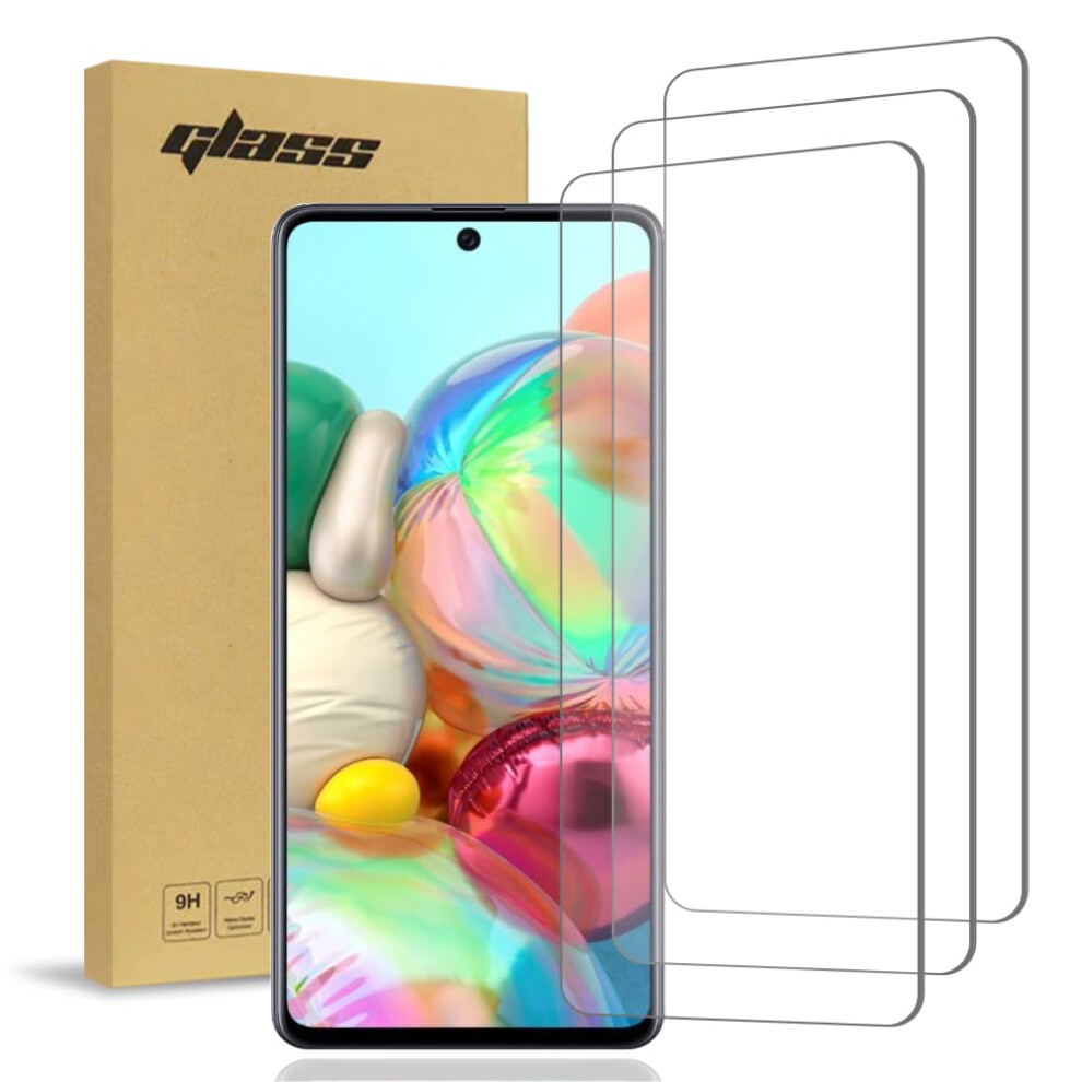 Tempered Glass Screen Protector 3 Pack For Samsung Galaxy A71 5G, 9H Hardness, Case Friendly Fit 9771547069195