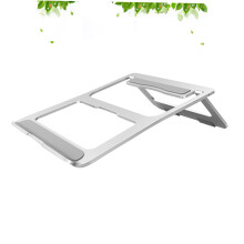 Adjustable Aluminum Laptop Stand with Ventilated Cooling Design, Stable NonSlip Support, Travel Friendly