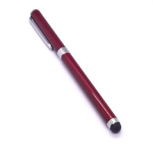 2in1 Stylus Ballpoint Pen Red Wine for Capacitive Touch Screen Smartphone Tablet