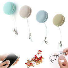 Macaron Style Phone Screen Cleaning Ball with Soft Buckskin Cloth for Fingerprint, ScratchSafe Lens and Display Care