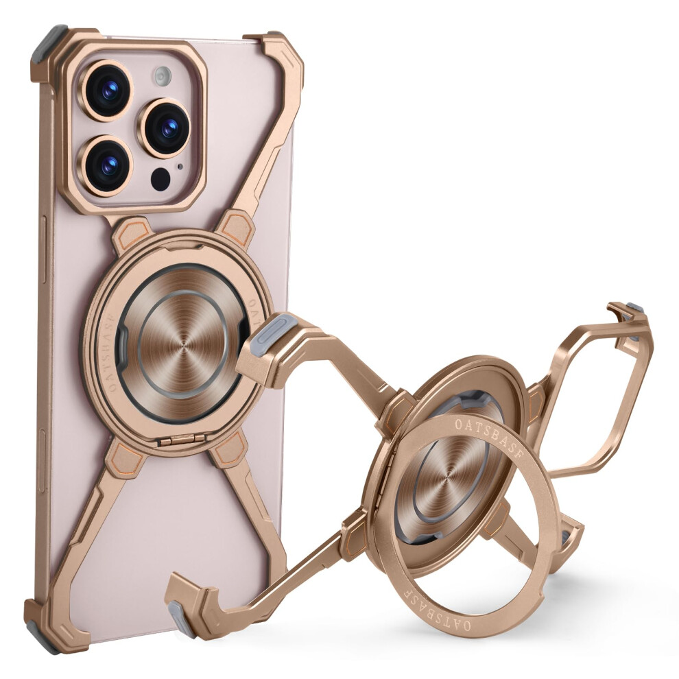 Case Desert Titanium Metal Frameless Slim Shockproof With 360 Magnetic Kickstand For Iphone 16 Pro Max 9092120807769