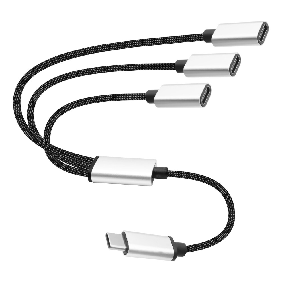 Usb C Splitter 1 To 3 Hub With Charging And Data Transfer Otg Adapter For Multidevice Expansion 9092120808001