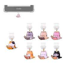 Dust Plug Charm 7Pack Glow in the Dark Cute Cat Design USB C Port Covers for Kindle Paperwhite 2021