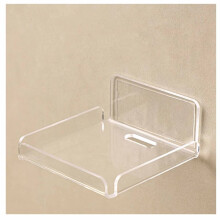 Wall Mount Acrylic Floating Shelf for Baby Monitor and Camera, NoDrill SpaceSaving Design