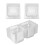 100Pcs Single Individual Cake Slice Boxes Dessert Containers Cheesecake Boxes Stackable Square Boxes Clear Food Boxes 1