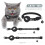 Para Air Tag Cat Collar, Coleira Refletiva para Gato com Fivela de SegurançA e Suporte ImpermeáVel em Largura de 3/8 Polegadas, Preto 8