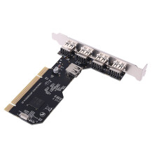 Scheda di Espansione da PCI un USB 2.0 Scheda di Espansione per Chip da PCI un 5 USB 2.0 HUB da 480 Mbp