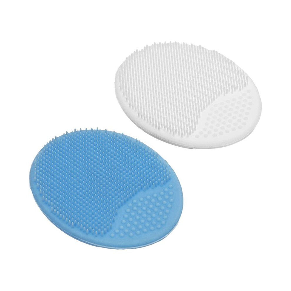 Tauoh White Exfoliating And Massaging Cradle Cap Bath Brushes For Baby, And 2 Pack