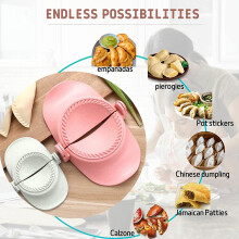 Dumpling Maker, Dumpling Dough Press Mold Set with Ring Cutter and Stuffing Spoon, Kitchen Gadget for Empanada