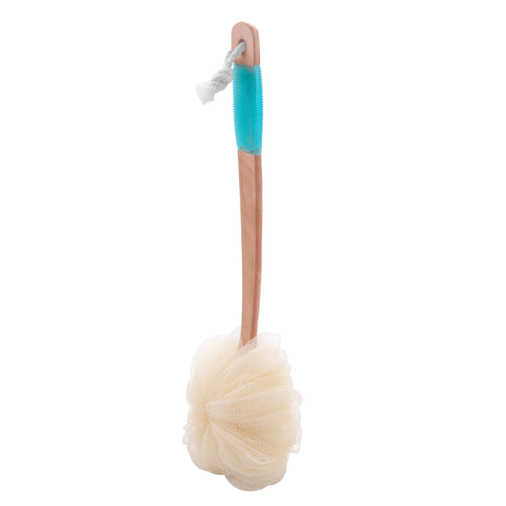 Loofah Sponge Back Scrubber-Men & Women Long Handled Exfoliating Bath & Shower Body Brush-Handheld Luffa Pouf  A Stick