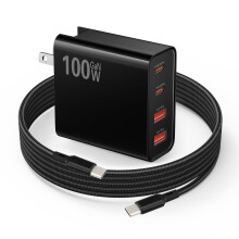 USB C Fast Charger 100W Wall Charger with 6.6ft Cable for DJI Mini Air Neo Avata FPV Drones