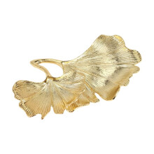 Gold Leaf Ginkgo Biloba Leaf Decorative Tray Gold Jewelry Tray Desk Decorative Dish Organizer Tray for Ring Necklace
