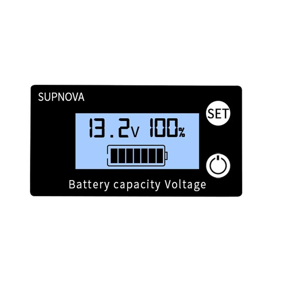 Battery Capacity Indicator 8V-100V Lead Acid Lithium Lifepo4 Car Motorcycle Voltmeter Voltage Gauge 12V 24V 48V 72V A 6032287527479