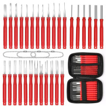 30+4P Terminal Pin Removal Tool Kit, Electrical Connector Depinning Tool Terminal Pin Extractor Kit Wire Release Tool
