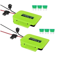 For 40V Lithium Battery Power Wheel Adapter Converter Adapter with Fuse & 14 AWG Wire for DIY Rc Car Toys