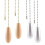 4 Pieces Ceiling Fan Chain Pulls Wooden Pull Chain Extension Pull Chain for Ceiling Light Lamp Fan Chain (Silver and Wood Color) 1
