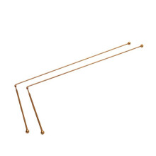 Copper Metal Detector Rod Positioning Rod for Water Treasure Finding Tools Divination Searching Detector Probing Rod