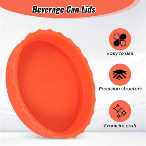 6Pcs Soda Lid Covers Beverage Can Lid Multi-Color Beverage Can Protector Silicone Can Covers 1
