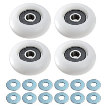 4pcs for Gym 2000 3000 3000 XL Bath Cabinet Slide Door Wheel Wardrobe Shower Room Bearing Roller Wheel Bathroom Door
