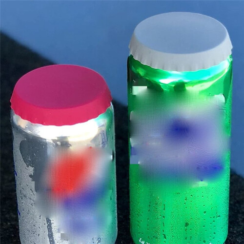 6Pcs Soda Lid Covers Beverage Can Lid Multi-Color Beverage Can Protector Silicone Can Covers 2