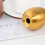 3Pcs Stainless Steel Pepper Shaker Egg Shaped Salt Shaker Set Kitchen Tool,Gold 3