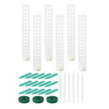 6 StüCk Plastik-Moosstangen 15 Zoll Transparente Moosmaschenstangen Kleine MoosstangenpfäHle für Pflanzen Monstera Topfpflanzen