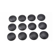 12Pcs New Trim Stickers Practical Cover Car Interior Anti-Rust Cap Door Lock Screw Protector,Black
