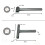 3 Pcs Motorcycle Engine Valve Screw Adjusting Spanner Tool + Feeler Gauge 4