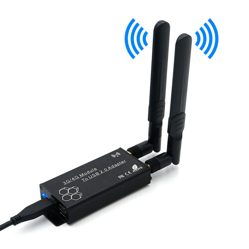 NGFF(M.2) Naar USB 2.0(TYPE C) Adapter met Simkaartsleuf en Hulpvoedingsinterface voor WWAN/LTE-Module