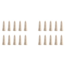 20PCS Leather Finger Protector Finger Thimble Guards Tools for Hand Jewelry Making,Creamy-White