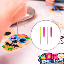 24 StüCke Cookie Dekorier Satz Fondant Kuchen Dekorationswerkzeug Inklusive Dekorationspinsel RüHrnadel Modellierwerkzeug Pinzette Wie gezeigt