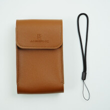 RG34XX Console Case Durable Leather Travel Organizer with Secure Folding Flap for Accessories