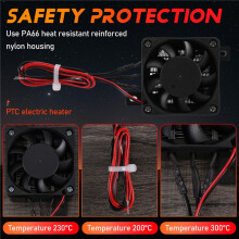 Air Heater Fan for Small Room Space Car Heater Portable Fan Heaters (12V 100W)