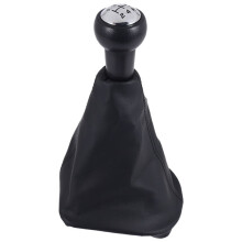 5 Speed Gear Shift Stick Leather Gaitor Gaiter Knob For  207 307 CC 308