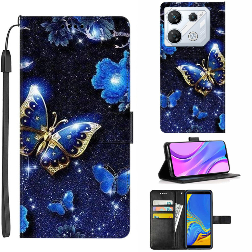 Leather Wallet Case With Magnetic Lock, Card Slots, Shockproof Flip Cover For Infinix Gt 10 Pro 5G 9073542736400