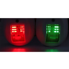 2Pcs DC12V-24V Left and Right Ship Side Lights Marine LED Navigation Lights Traffic Lights Suitable for Yachts Boats