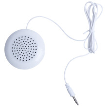 New 3.5mm Portable Speaker Pad for MP3 MP4 CD Phone White
