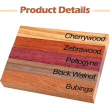 50 Pcs Exotic+Wood Pen Blanks Turning Supplies DIY Crafts Pen Turning Kit, for Making Various Woodcarving Crafts