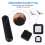 Retractable Remote Control Tether Lock: 6.2 Ft Upgraded Pulling Force Security Lanyard Lock with Adjustable Cable Leash 5