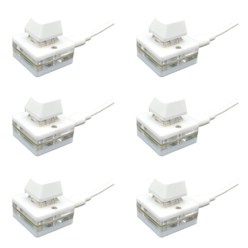 6X 1-Key Shortcut Keyboard USB Custom Programmable Macro Keyboard Hot Key Mouse One Key Button RGB  Keypad