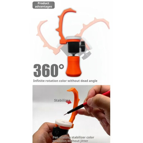 MS071  Hand-Held Painting Bracket Model Coloring Tools 360 Rotating Stable Tool for Model Tools Hobby DIY 1