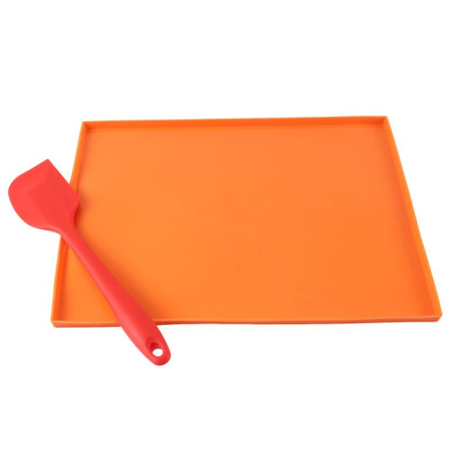4PCS Silicone Dehydrator Sheets Dehydrator Mats with  for Fruit Leather Liquid Fruits Meat Herbs with Scraper 2
