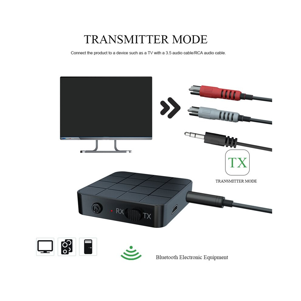 3X 5.0 Receiver Transmitter 2 In 1 3.5Mm Aux Jack Rca Hifi Music Car Tv Headphones Speaker Audio Adapter 4713225399670
