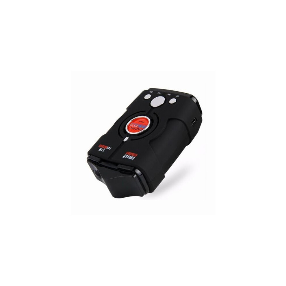 V8 16 Band Car Radar Detector 360 Laser Detection with Voice Alert and LED Display