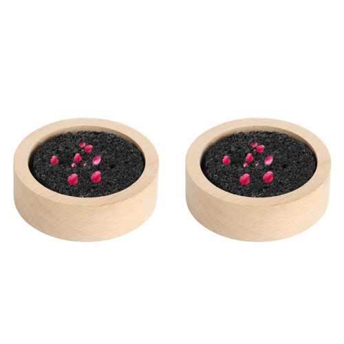 2X Houten Lavasteen Etherische Olie Diffuser, Zwarte Lavasteen Stenen Diffuser, Stenen Diffuser voor Thuis, Kantoren, Yoga, Sauna