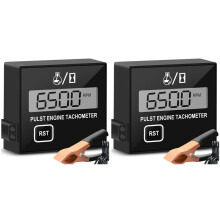 2X Digital Chainsaw Tachometer Small Engine Tachometer Digital Display Pulse Speedometer Electronic Tachometer