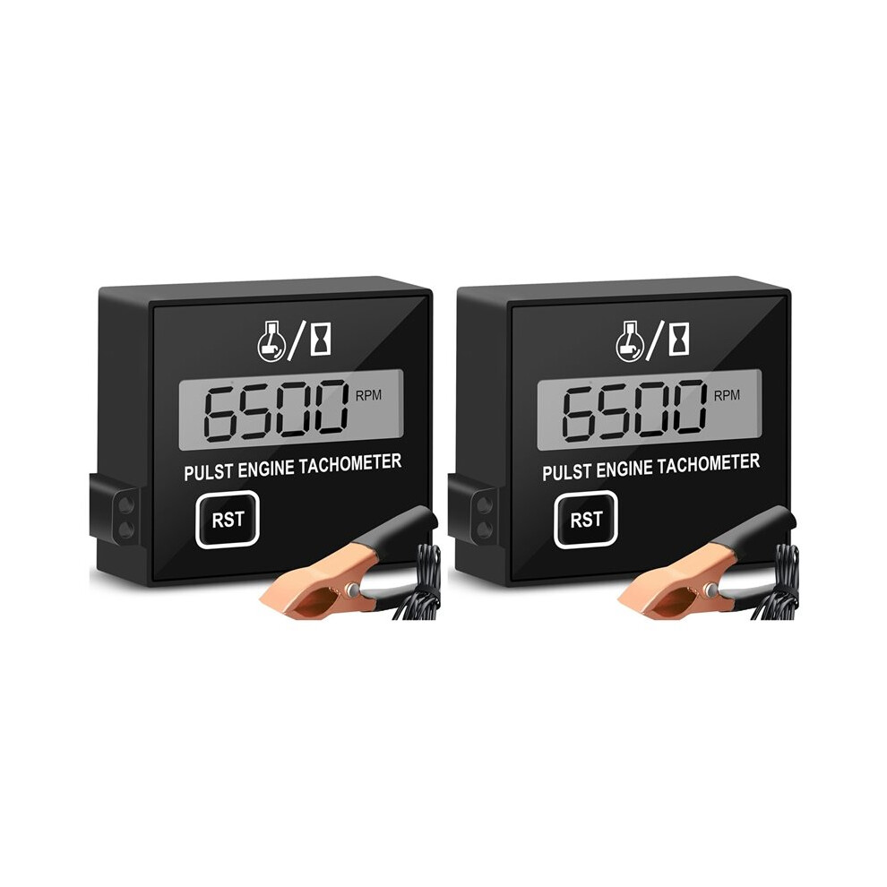 2X Digital Chainsaw Tachometer Small Engine Tachometer Digital Display Pulse Speedometer Electronic Tachometer 6032982482660