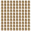 M2 x 3mm Brass Cylinder Knurled Threaded Round Insert Embedded Nuts 100pcs 1