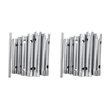 2X 6mm - 17mm Tubular Socket Wrench Set Plug Tube Hollow Socket Wrench Filter Wrench